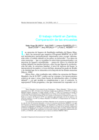 El trabajo infantil en Zambia: comparación de las encuestas