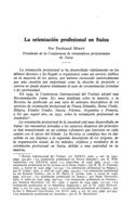 La orientación profesional en Suiza