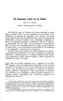 El fomento rural en la India
