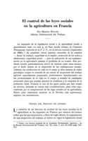 El control de las leyes sociales en la agricultura en Francia