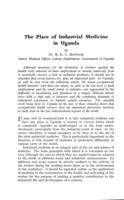 The place of industrial medicine in Uganda