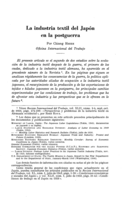 La industria textil del Japón en la postguerra