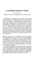 La psicología industrial en Francia