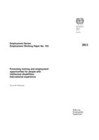 Promoting training and employment opportunities for people with intellectual disabilities: international experience