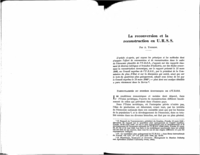 La reconversion et la reconstruction en U.R.S.S.