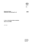 A view on international labour standards, labour law and MSEs