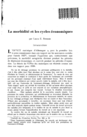 La morbidité et les cycles économiques