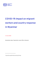 COVID-19: impact on migrant workers and country response in Myanmar
