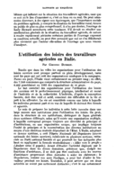 L'utilisation des loisirs des travailleurs agricoles en Italie