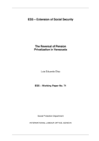 The reversal of pension privatization in Venezuela