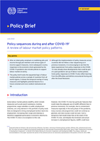 Policy sequences during and after COVID-19: a review of labour market policy patterns