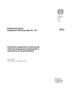 Preliminary assessment of training and retraining programmes implemented in response to the Great Recession :