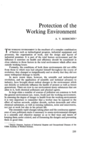 Protection of the working environment