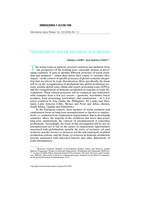 Globalization, social exclusion and gender