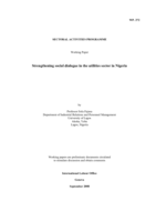 Strengthening social dialogue in the utilities sector in Nigeria