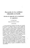 Prevención de los accidentes industriales en Canadá: servicios de inspección de las asociaciones de empleadores