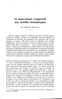 Le mouvement coopératif aux Antilles britanniques