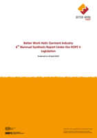 Garment industry 6th biannual synthesis report under the HOPE II legislation