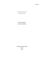 The global economic crisis: sectoral coverage : automotive industry : trends and reflections