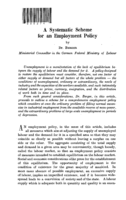 A systematic scheme for an employment policy