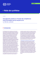 Une approche centrée sur l’humain des compétences et de la formation tout au long de la vie: le rôle des syndicats