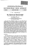 The theory of planned economy: a study of some recent works