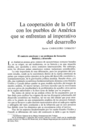 La cooperación de la OIT con los pueblos de América que se enfrentan al imperativo del desarrollo