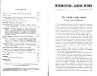 The I.L.O. looks ahead: a note from the Director