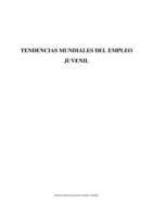 Tendencias mundiales del empleo juvenil: 2006