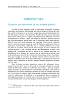 Du genre, des femmes et de tout le reste: Partie I