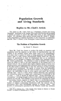 Population growth and living standards: replies to Mr. Clark's article
