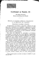 L'artisanat en Tunisie: II