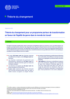 Théorie du changement pour un programme porteur de transformation en faveur de l’égalité de genre dans le monde du travail