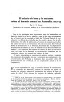 El salario de base y la encuesta sobre el horario normal en Australia: 1952-53
