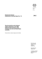 Social protection and minimum wages responses to the 2008 financial and economic crisis: findings from the ILO/World Bank Inventory