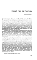 Equal pay in Norway