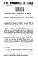 Les allocations familiales en Italie