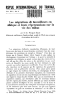 Les migrations de travailleurs en Afrique et leurs répercussions sur la vie des tribus
