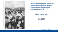 Public employment services and unemployment benefit schemes through digital channels in Asia