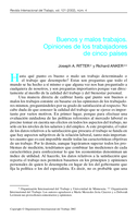 Buenos y malos trabajos: opiniones de los trabajadores de cinco países