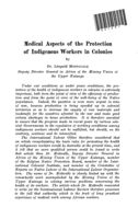 Medical aspects of the protection of indigenous workers in colonies