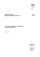 On the income dimension of employment in developing countries