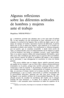 Algunas reflexiones sobre las diferentes actitudes de hombres y mujeres ante el trabajo