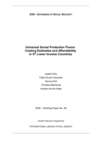 Universal social protection floors: costing estimates and affordability in 57 lower income countries