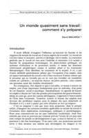 Un monde quasiment sans travail: comment s'y préparer