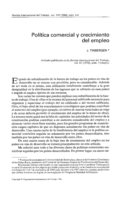 Política comercial y crecimiento del empleo