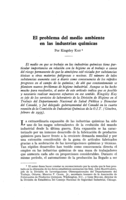 El problema del medio ambiente en las industrias químicas