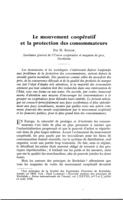 Le mouvement coopératif et la protection des consommateurs