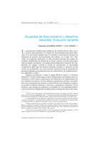 Acuerdos de libre comercio y derechos laborales: evolución reciente