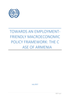 Towards and employment-friendly macroeconomic policy framework: the case of Armenia